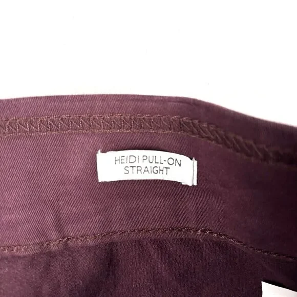 Nine West Women's Heidi Pull On Elastic Waist Stretch Twill Straight Leg Pant‎ 4 - Picture 9 of 12